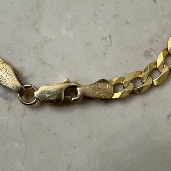 Gold Chain Bracelet MADE IN ITALY - Picture 7 of 8